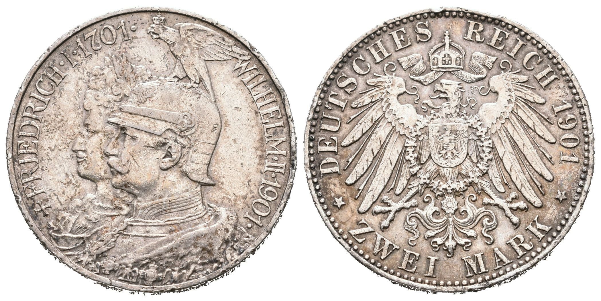Prusko, 2 Marka 1901 A - Pamětní