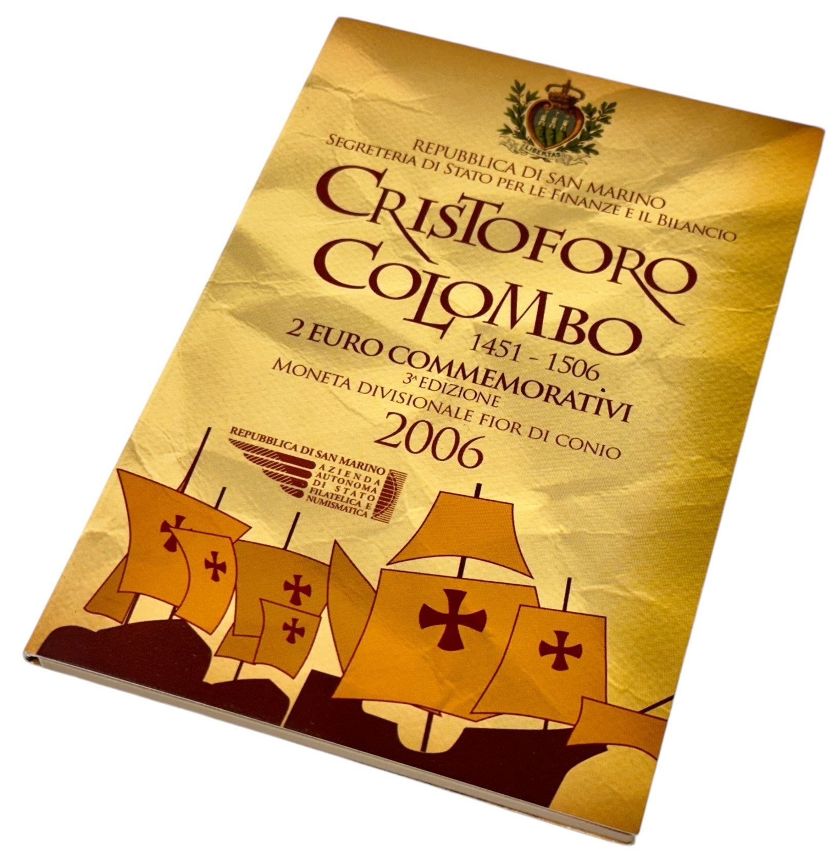 San Marino, 2 Euro 2006 - Kryštof Kolumbus