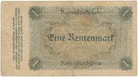 Německo, 1 Rentenmark 1923, Ros.154a - fotografie 2
