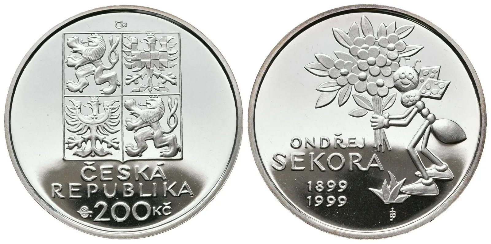200 Kč 1999 - Ondřej Sekora, PROOF