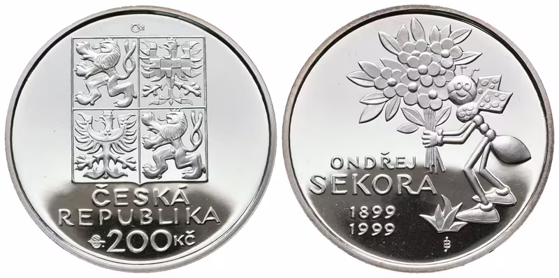 200 Kč 1999 - Ondřej Sekora, PROOF