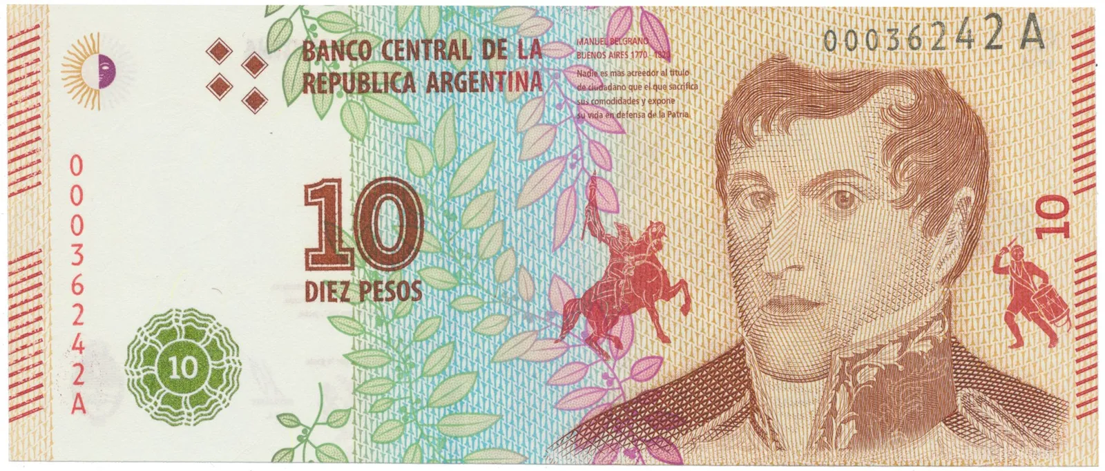 Argentina, 10 Pesos (2015), P.359