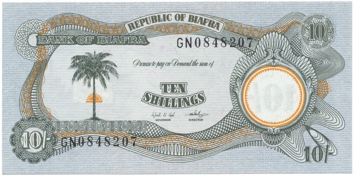 Biafra, 10 Shillings (1968~69), P.4
