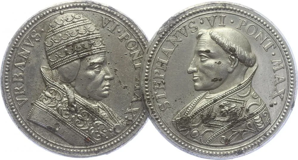 Vatikán - životopisné medaile, cca 18. století — 1