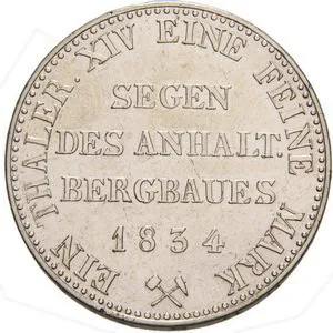 Anhalt - Bernburg, Alexander Carl, 1834 - 1863 — 1