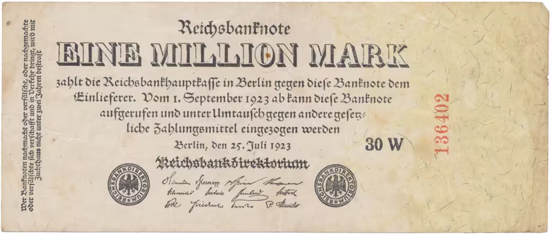 Německo, 1 Million Mark 1923, Ro.92c