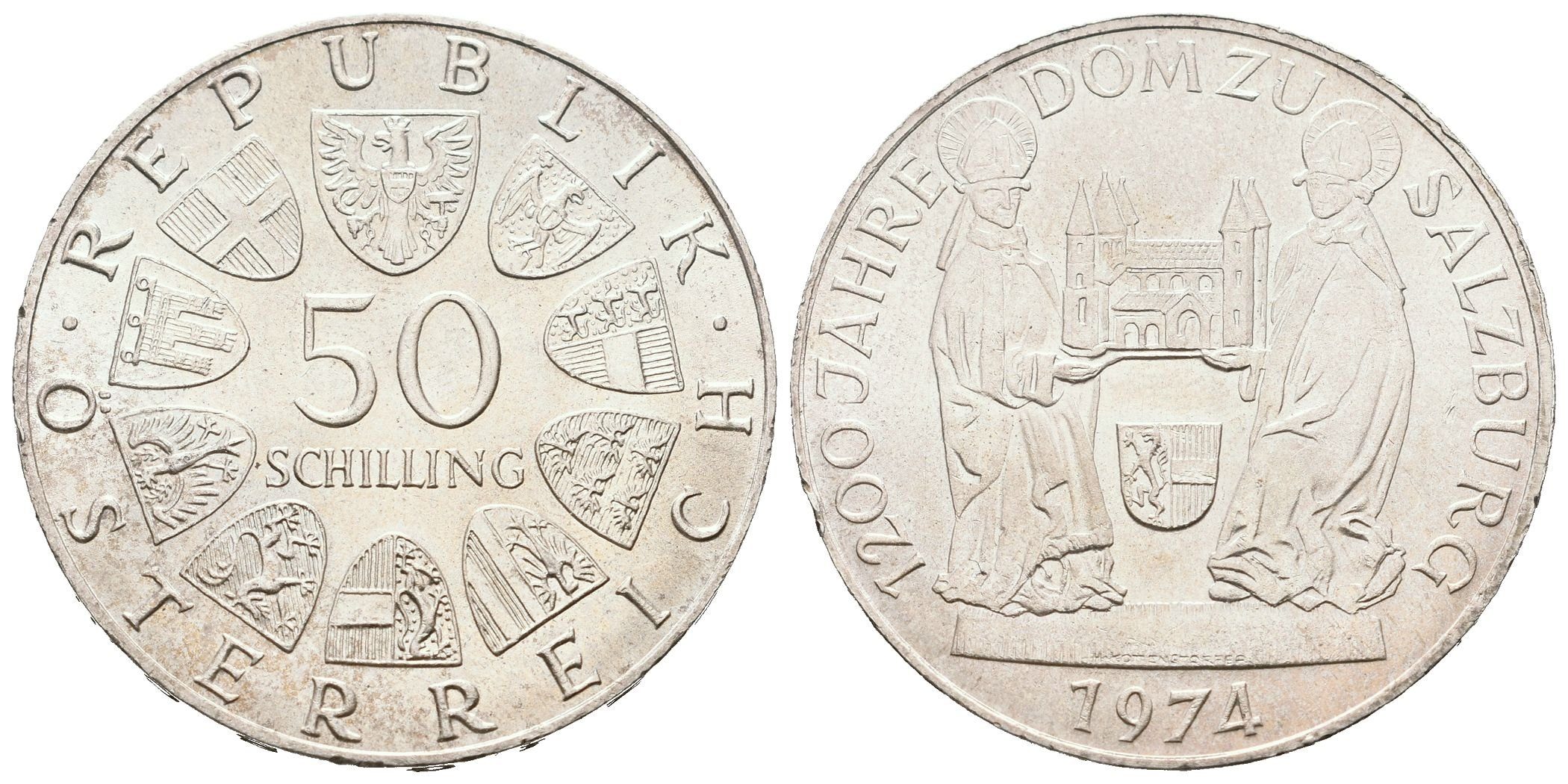 Rakousko, 50 Schilling 1974 - Salzburský dóm