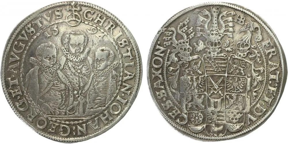 Sasko, Christian II., Johann Georg I. a August, 1591 - 1611 — 1