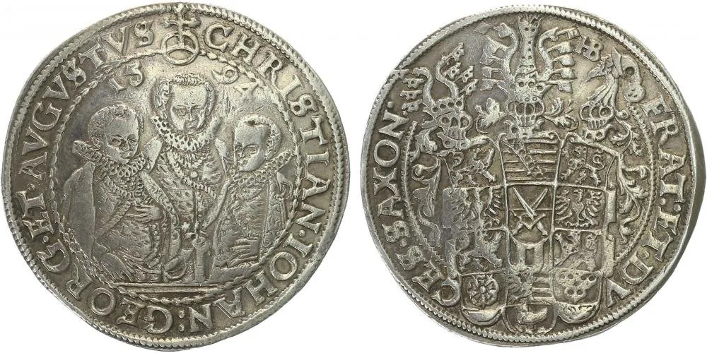 Sasko, Christian II., Johann Georg I. a August, 1591 - 1611 — 1