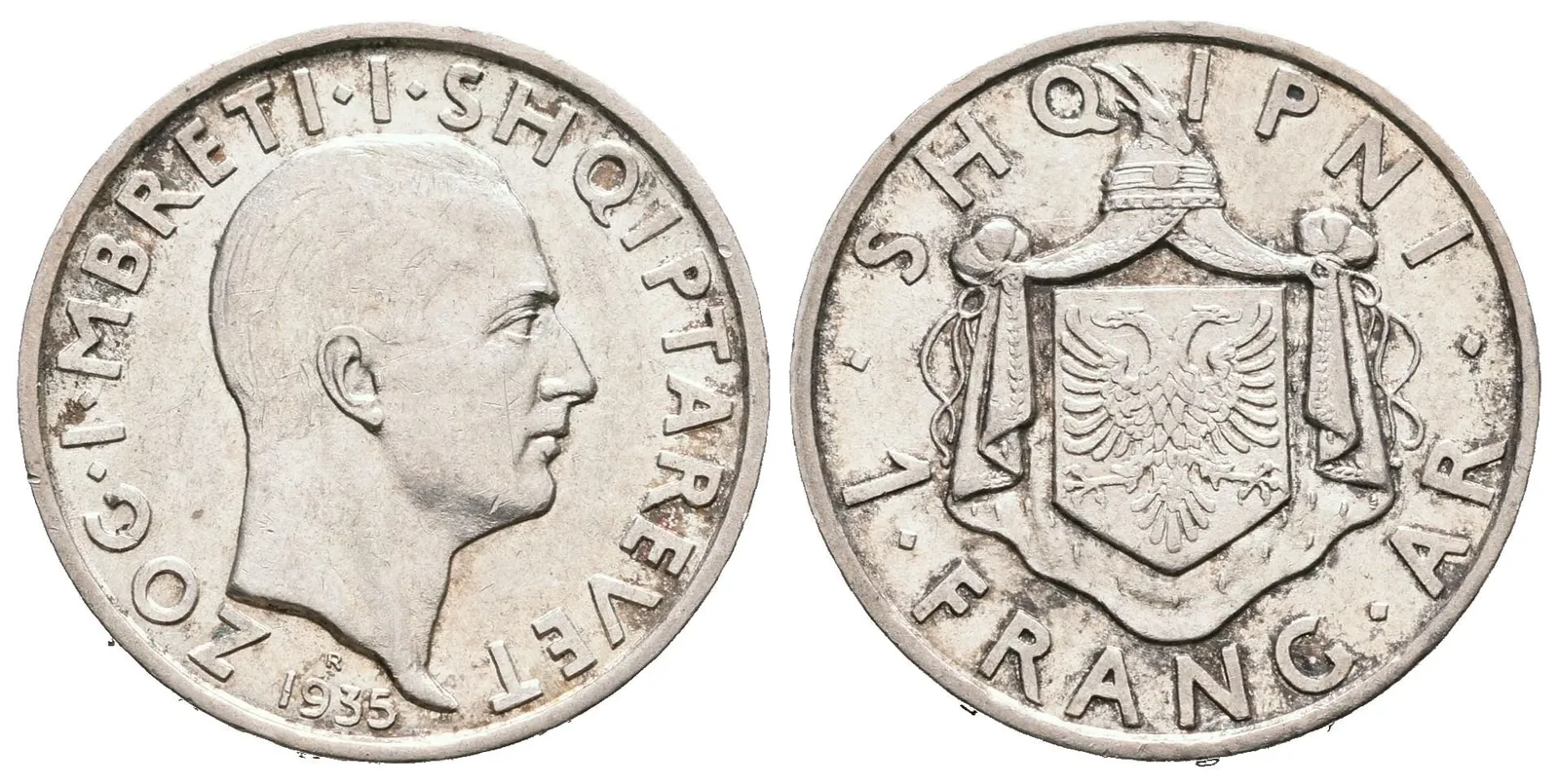 Albánie, 1 Frang 1935