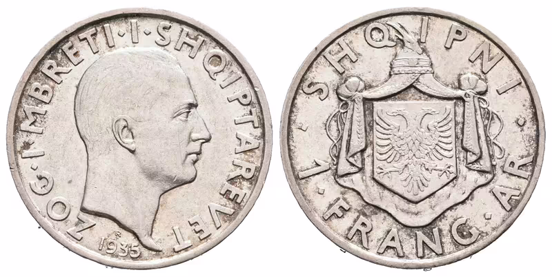 Albánie, 1 Frang 1935
