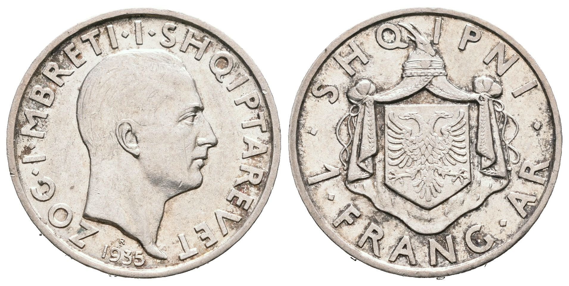 Albánie, 1 Frang 1935