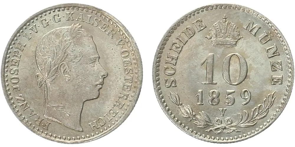 Rakouská a spolková měna, 1857 - 1892 — 1