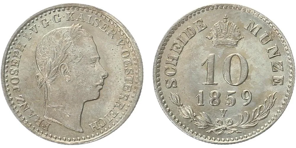 Rakouská a spolková měna, 1857 - 1892 — 1