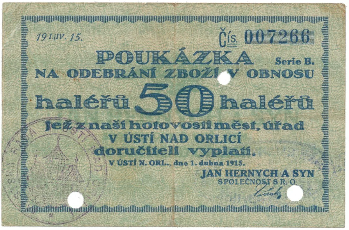 Nouzovky české od roku 1914 — 1