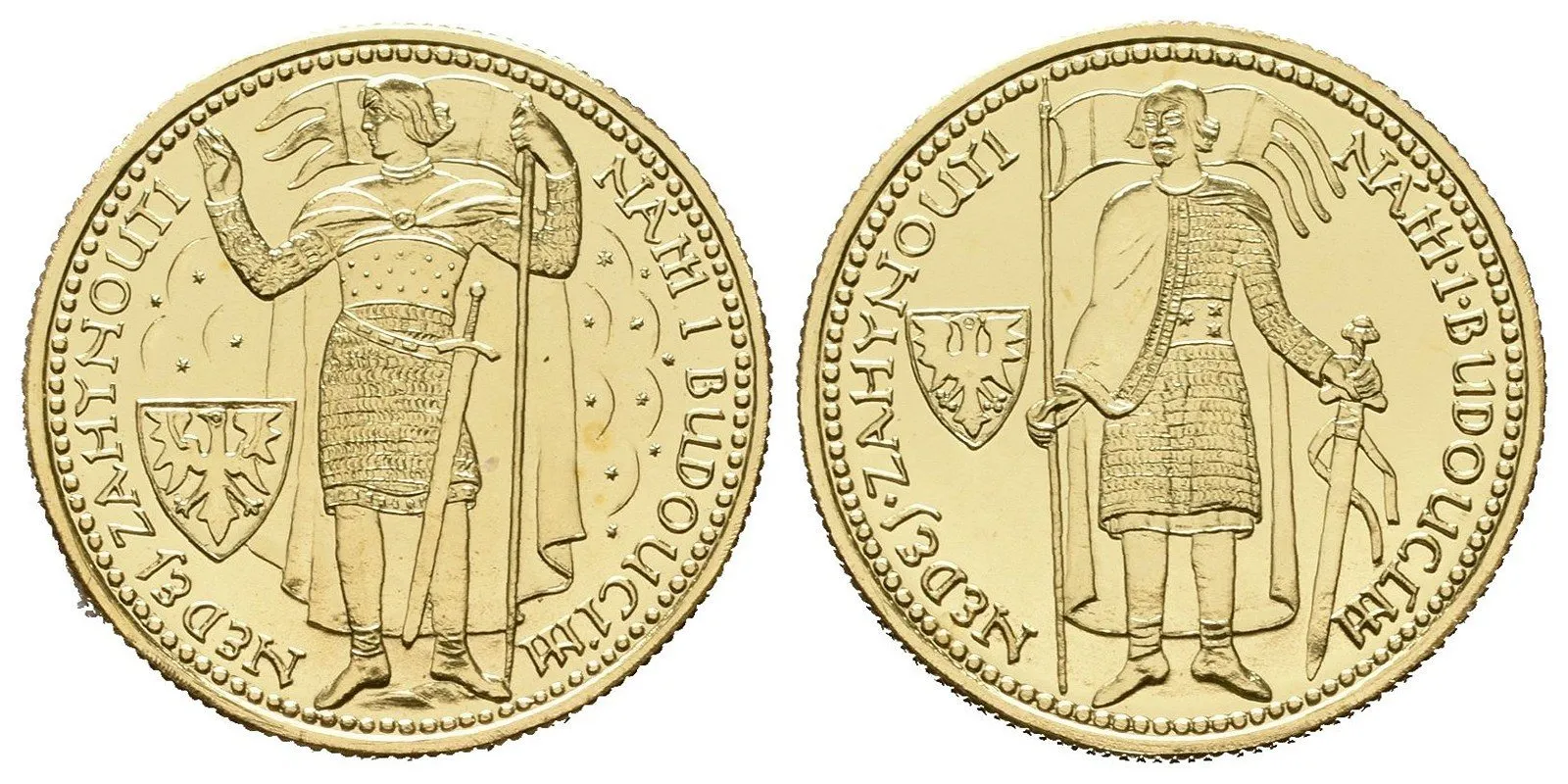 Sada dukátů 1923/2022 - Dukát Sv. Václava, soutěžní návrhy Otakara Španiela, Au — 1