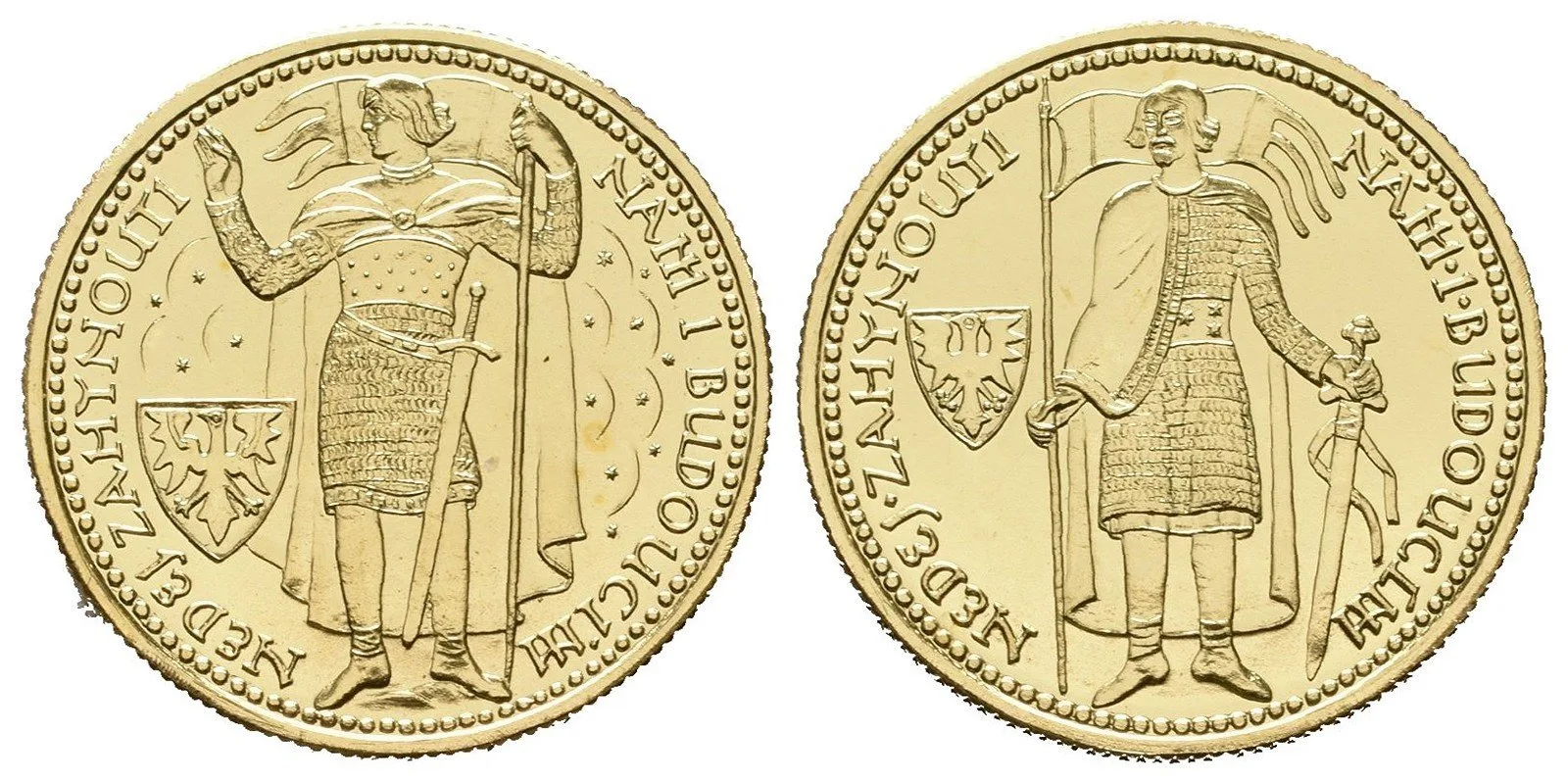 Sada dukátů 1923/2022 - Dukát Sv. Václava, soutěžní návrhy Otakara Španiela, Au — 1