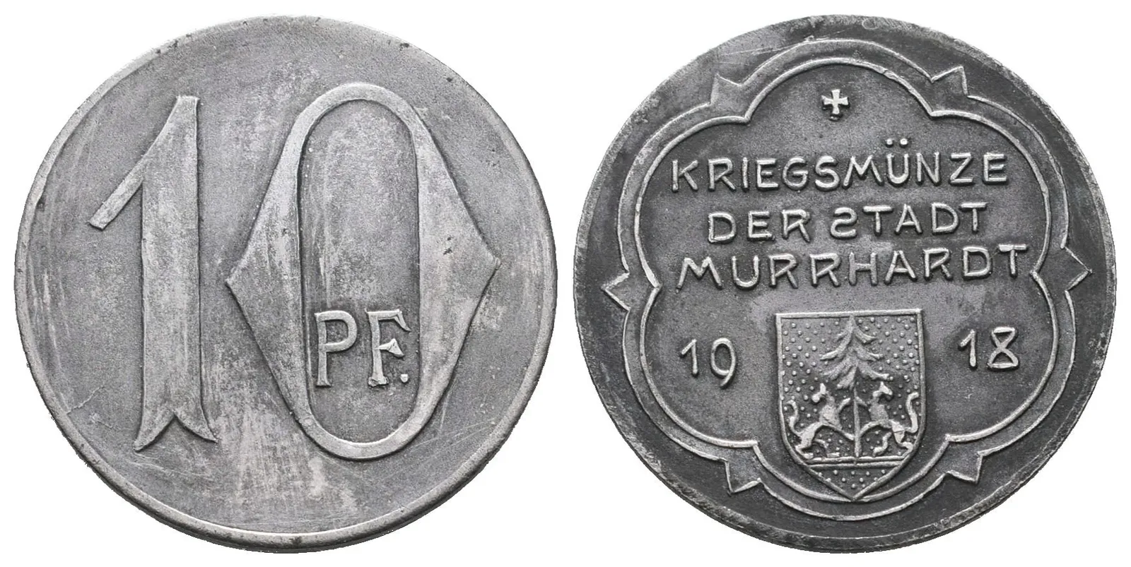 Nouzové ražby, 10 Pfennig 1918 - Murrhardt