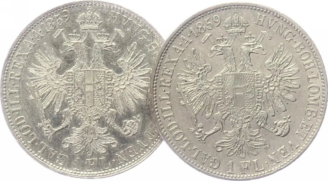 Rakouská a spolková měna, 1857 - 1892 — 1
