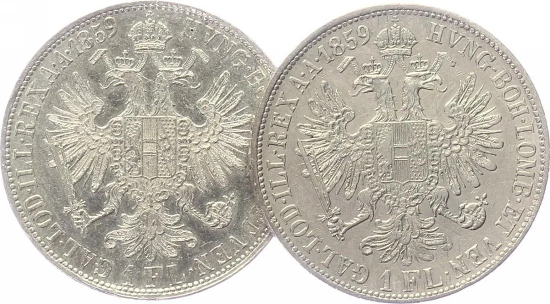 Rakouská a spolková měna, 1857 - 1892 — 1