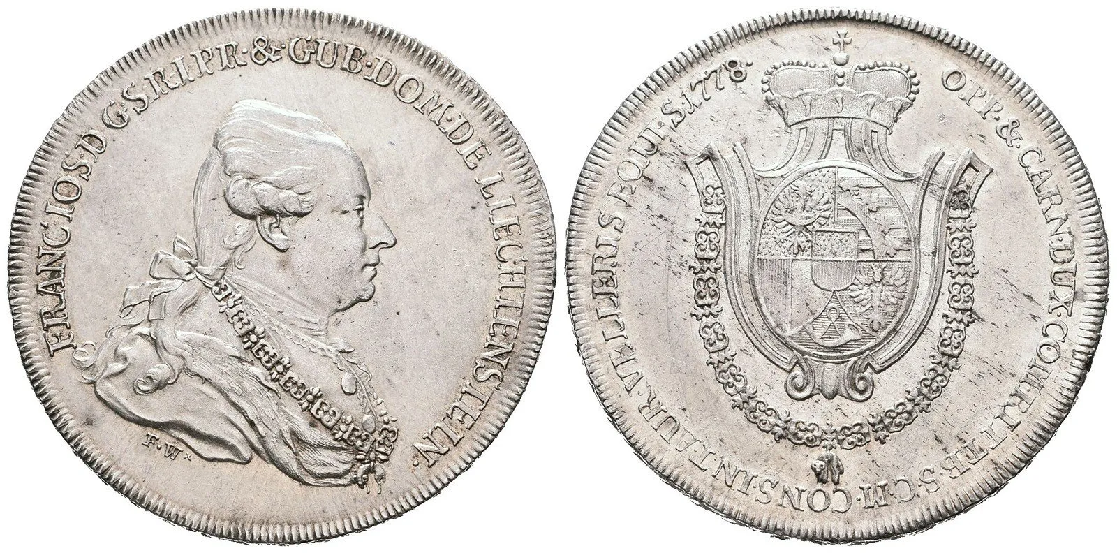 Liechtenstein, Franz Josef I., 1772 - 1781 — 1