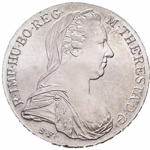 Tolar 1780 SF, novoražba, ražební lesk, patina