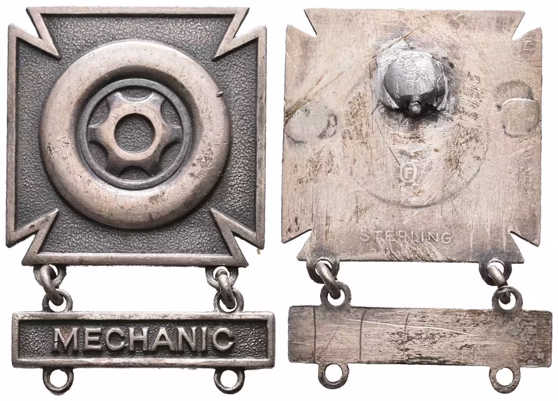 USA, Stříbrný Odznak pro řidiče a mechaniky