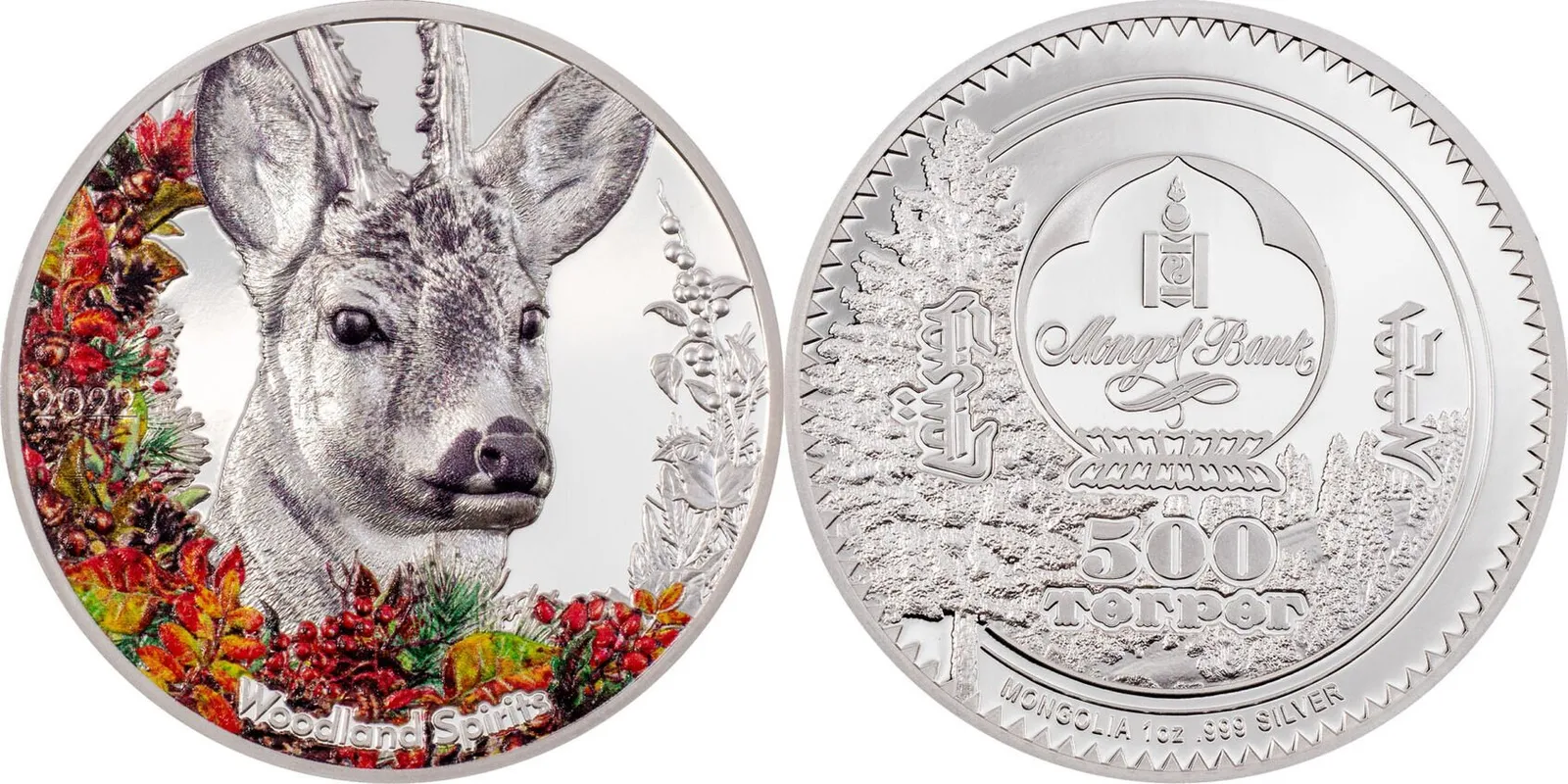 Mongolsko, 500 Tugrik 2022 - Jelen