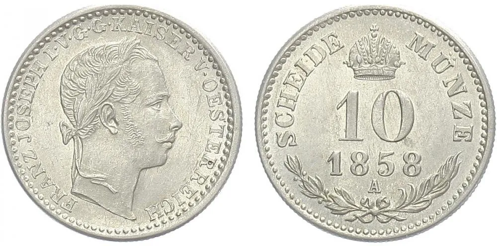 Rakouská a spolková měna, 1857 - 1892 — 1