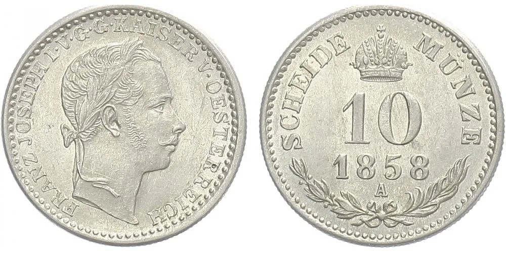 Rakouská a spolková měna, 1857 - 1892 — 1
