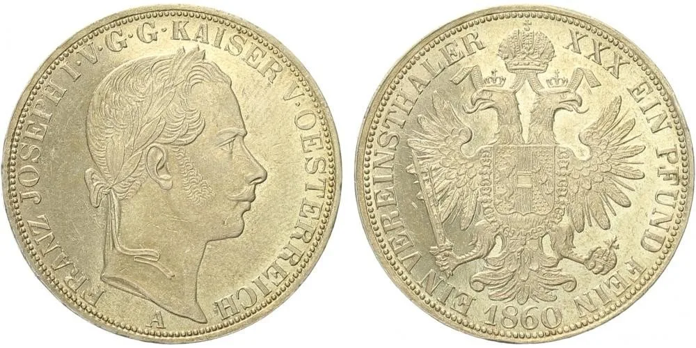 Rakouská a spolková měna, 1857 - 1892 — 1