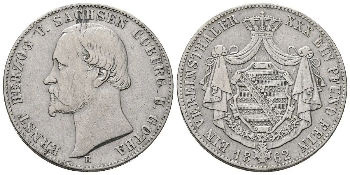 Sasko - Coburg - Gotha, Ernst II., 1844 - 1893 — 1