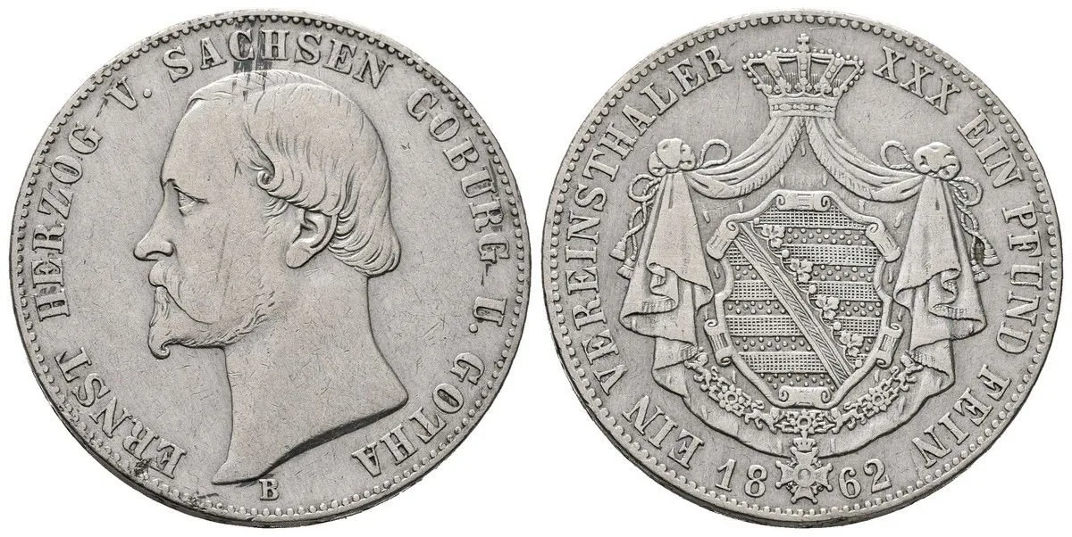 Sasko - Coburg - Gotha, Ernst II., 1844 - 1893 — 1