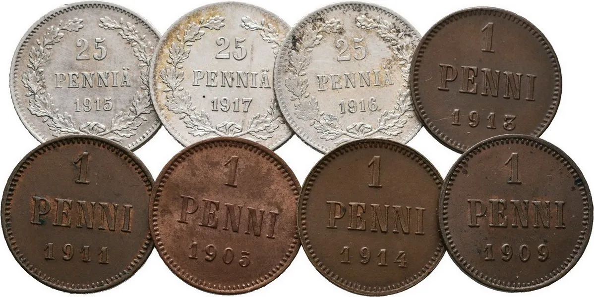 Ražby pro Finsko, Mikuláš II., 1894 - 1917 — 1