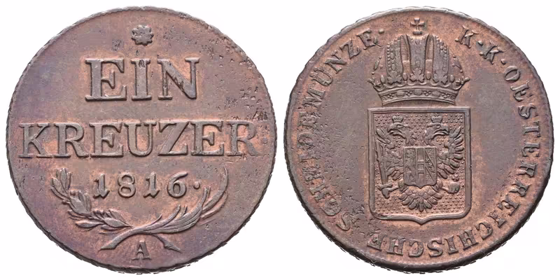František II., 1 Krejcar 1816 A
