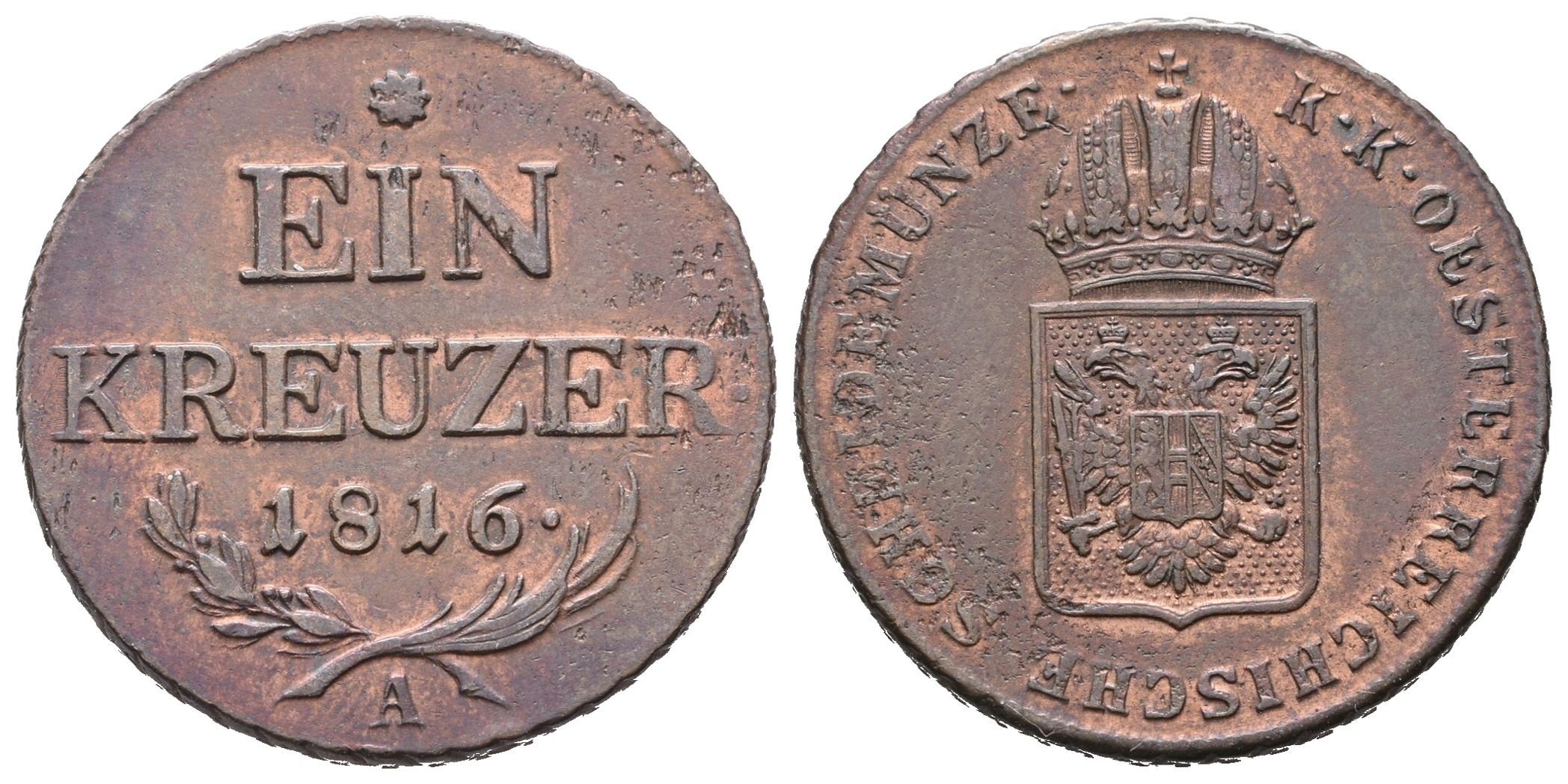 František II., 1 Krejcar 1816 A