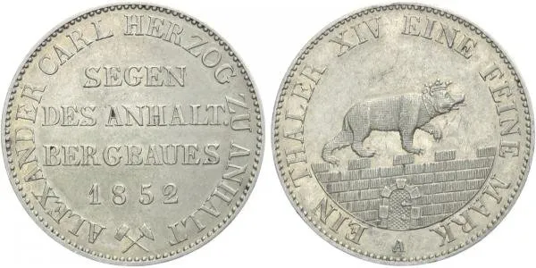 Anhalt - Bernburg, Alexander Carl, 1834 - 1863 — 1