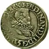 Ferdinand II., 1619 - 1637 (Mince kiprová) — 1