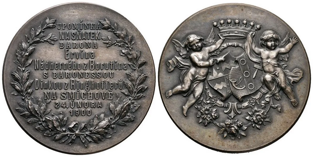 Ringhofferové, Ervín Nádherný a Dinka — 1