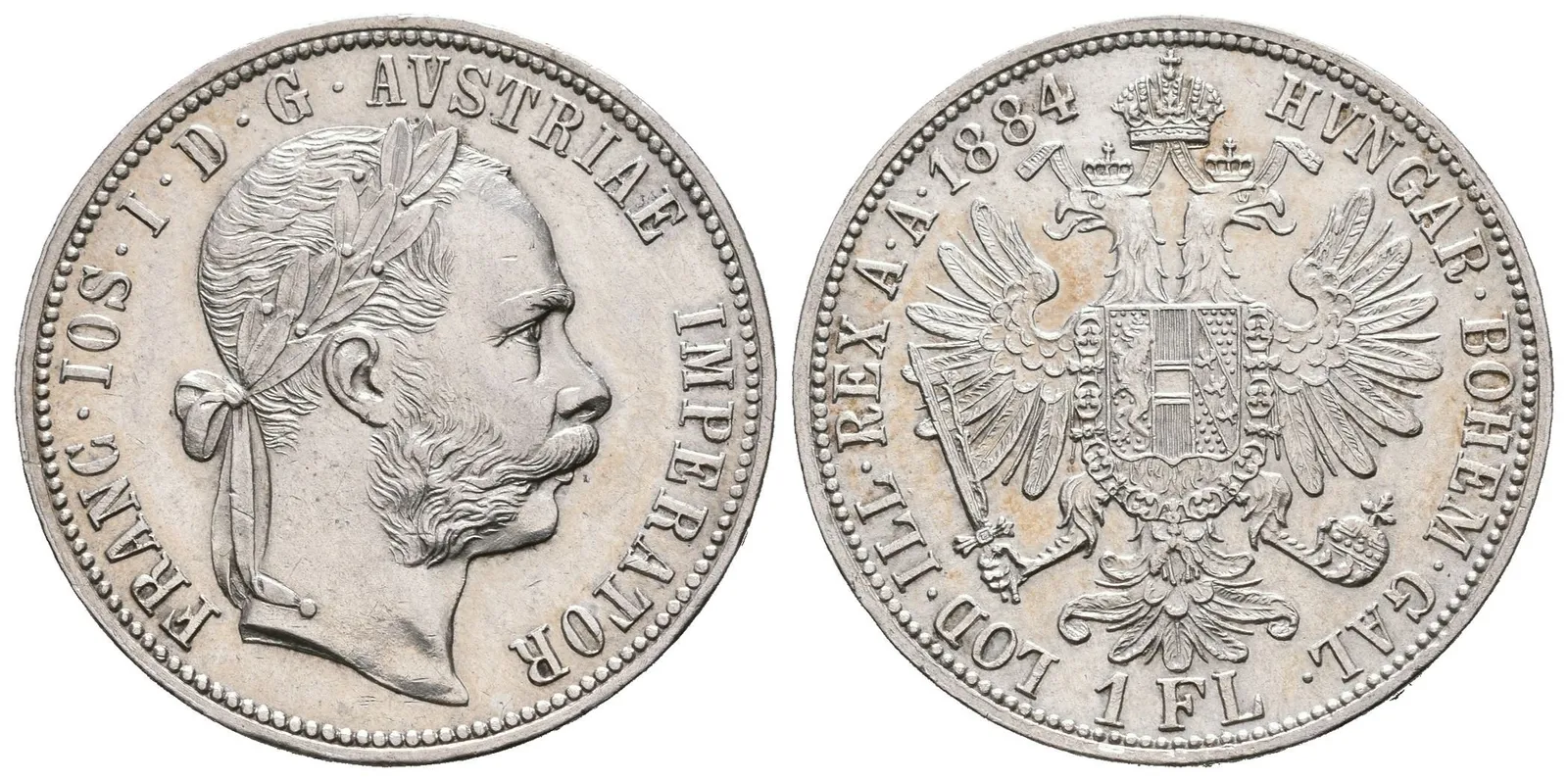 Zlatník 1884, pěkná zachovalost, patina, rysky — 1