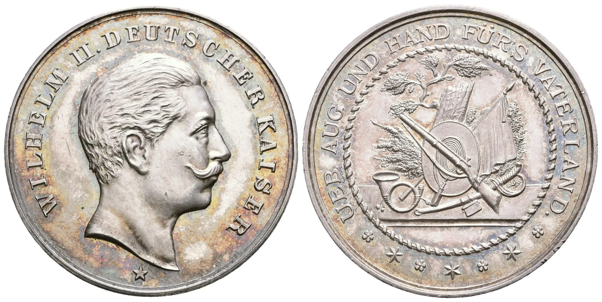 AR Medaile b.l. - Cena pro nejlepšího střelce, Wilhelm II. Pruský. — 1