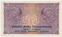 10 Koruna 1927, série B 033, Hej.22b - fotografie 2