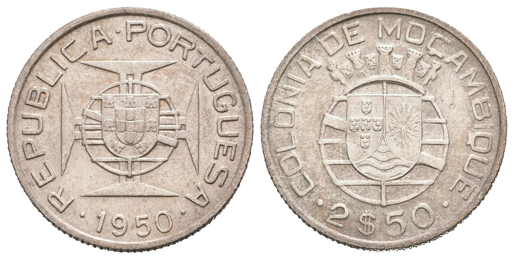 Portugalský Mozambik, 2,5 Escudo 1950