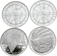 200 Kč 2009 - Dosažení severního pólu (2x), Keplerovy zákony a rabi Löw, — 2