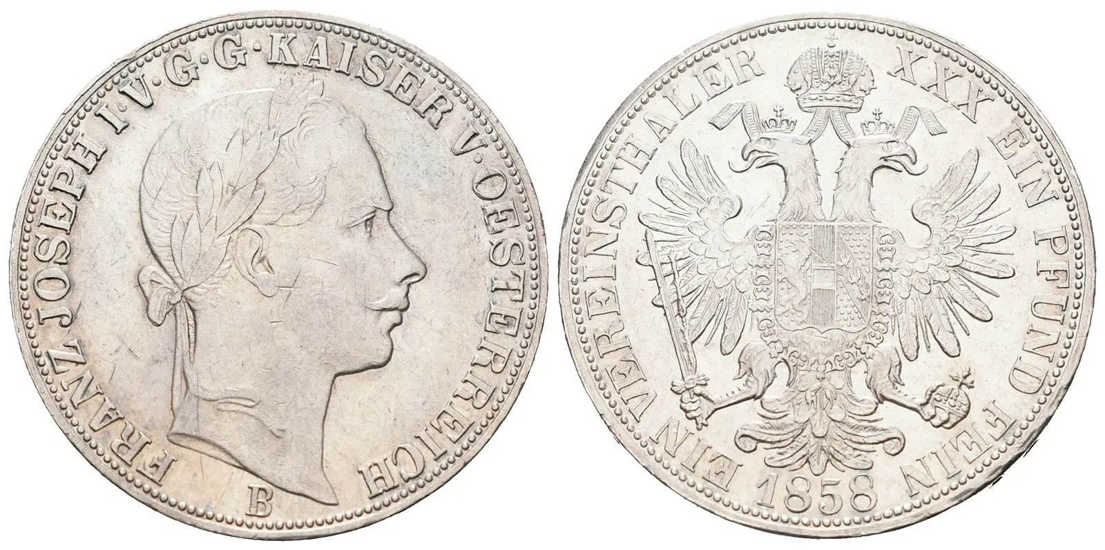 Tolar spolkový 1858 B
