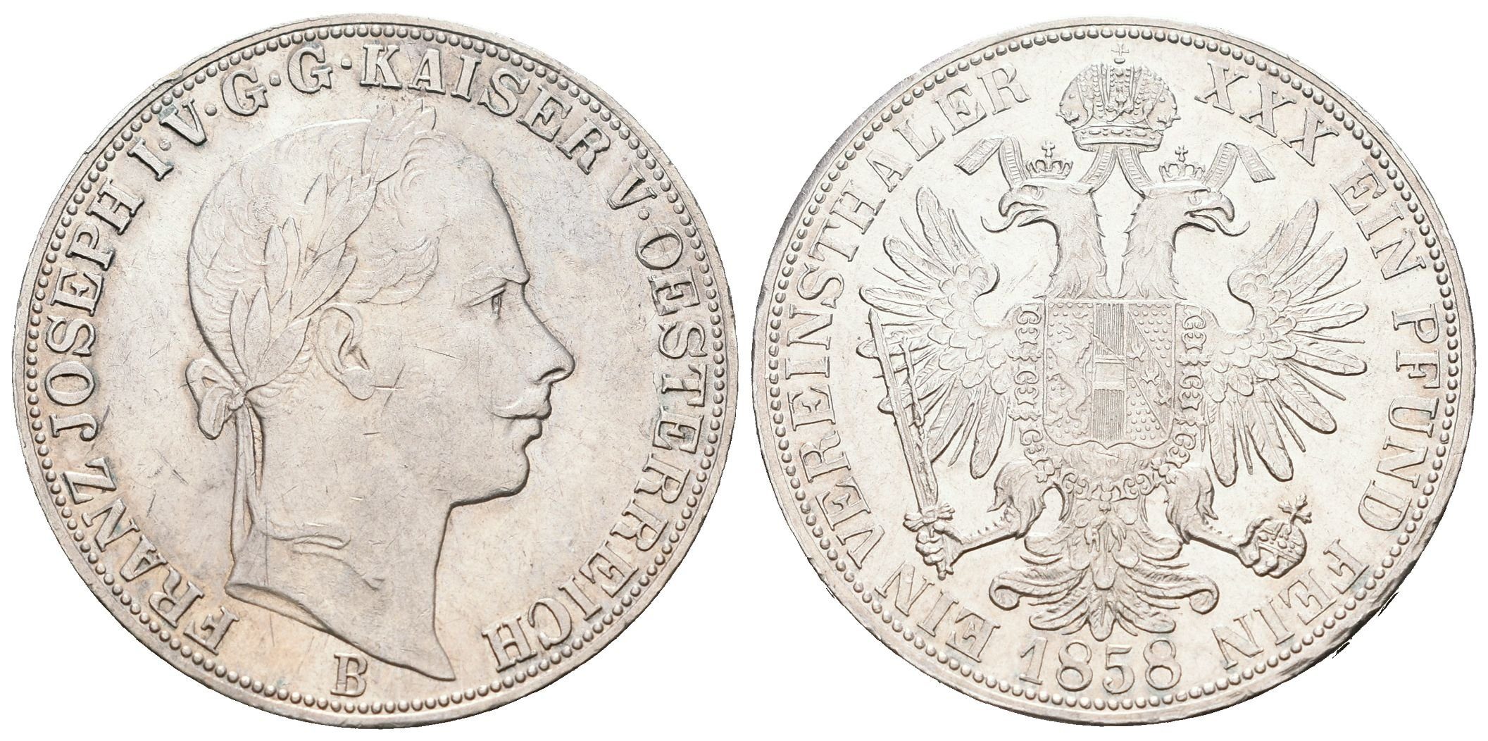 Tolar spolkový 1858 B