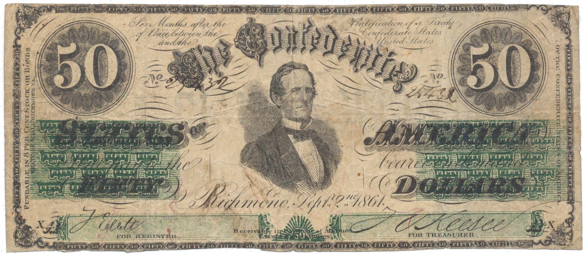 CSA, 50 Dollar 1861, P.16