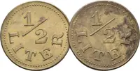 Filipov - Adolf Tomeš, známka na chmel, Pocín. Zn 22 mm + — 2