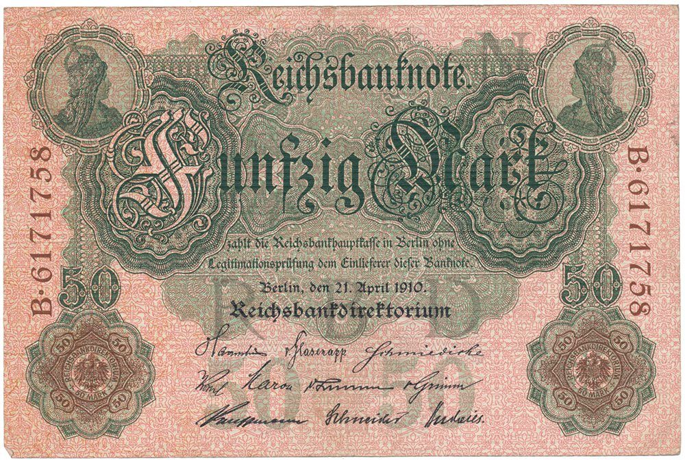 Německo, 50 Mark 1910, Ro.42