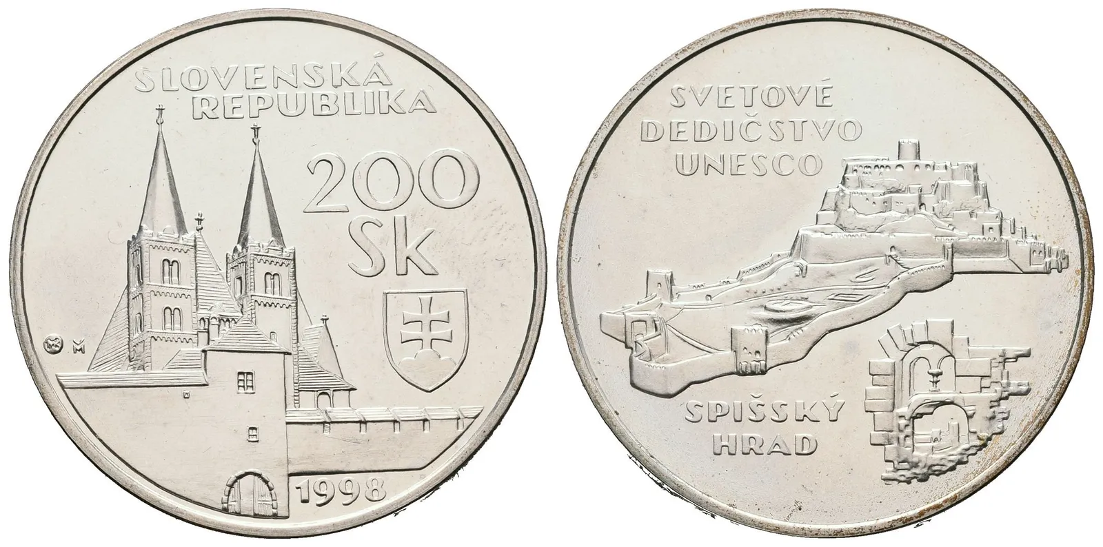 200 Sk 1998 - Spišský hrad, běžná kvalita